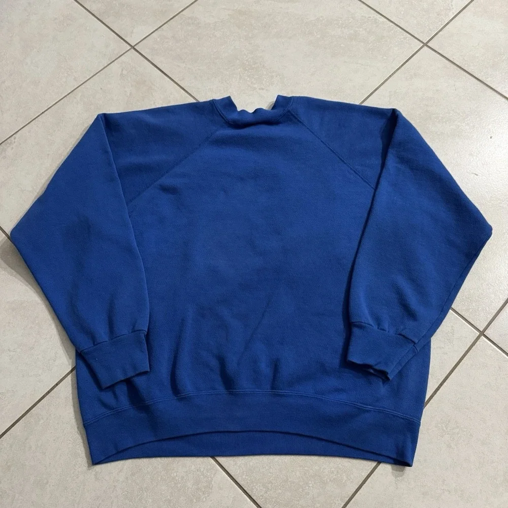 Vintage Chicago‎ Cubs Sweatshirt Mens XL Blue Nutmeg Don Zimmer Crewneck 1989